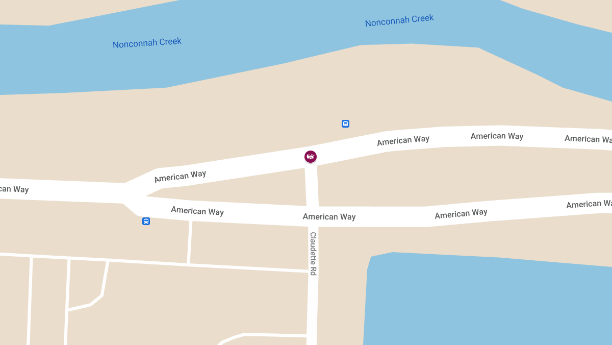 Accident with Injuries at American Way & Claudette Rd