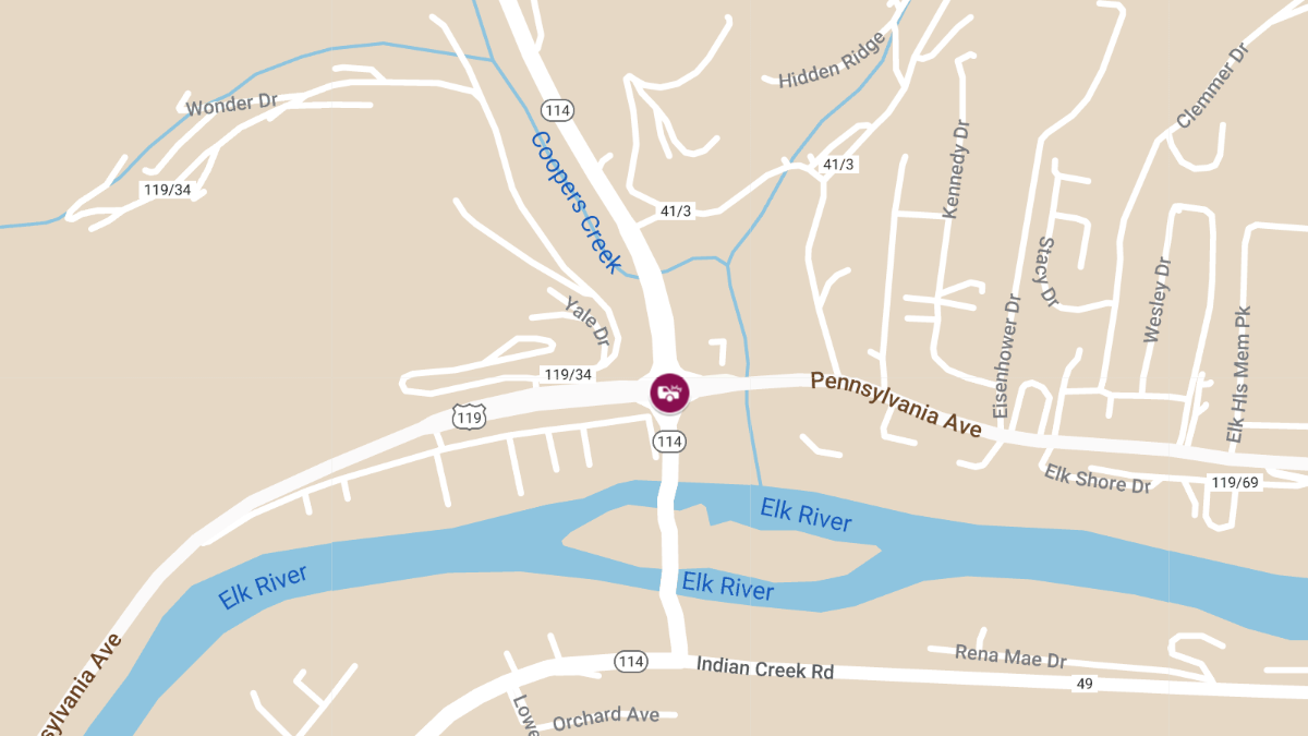 Accident with Injuries at Big Chimney Blvd & Pennsylvania Ave