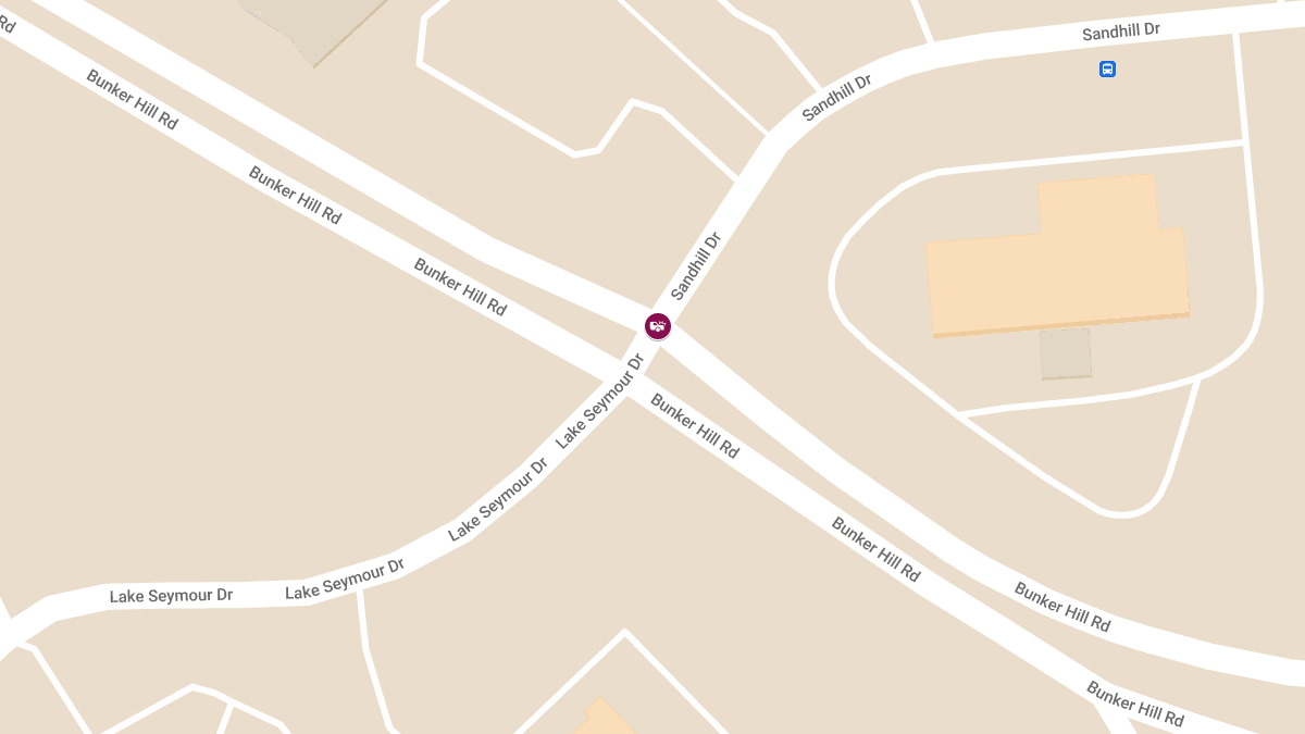 Accident with Injuries at Bunker Hill Rd & Sandhill Dr
