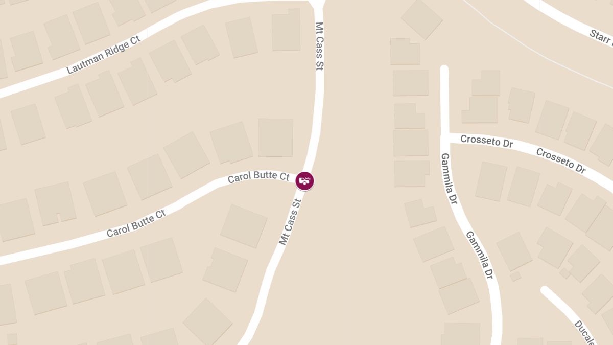 Accident with Injuries at Carol Butte Ct and Mount Cass St