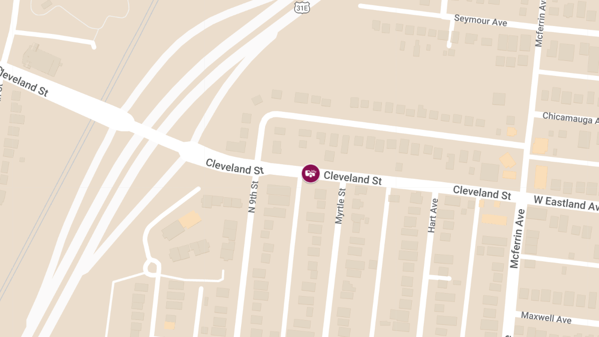 Accident with Injuries at Cleveland St & Myrtle St