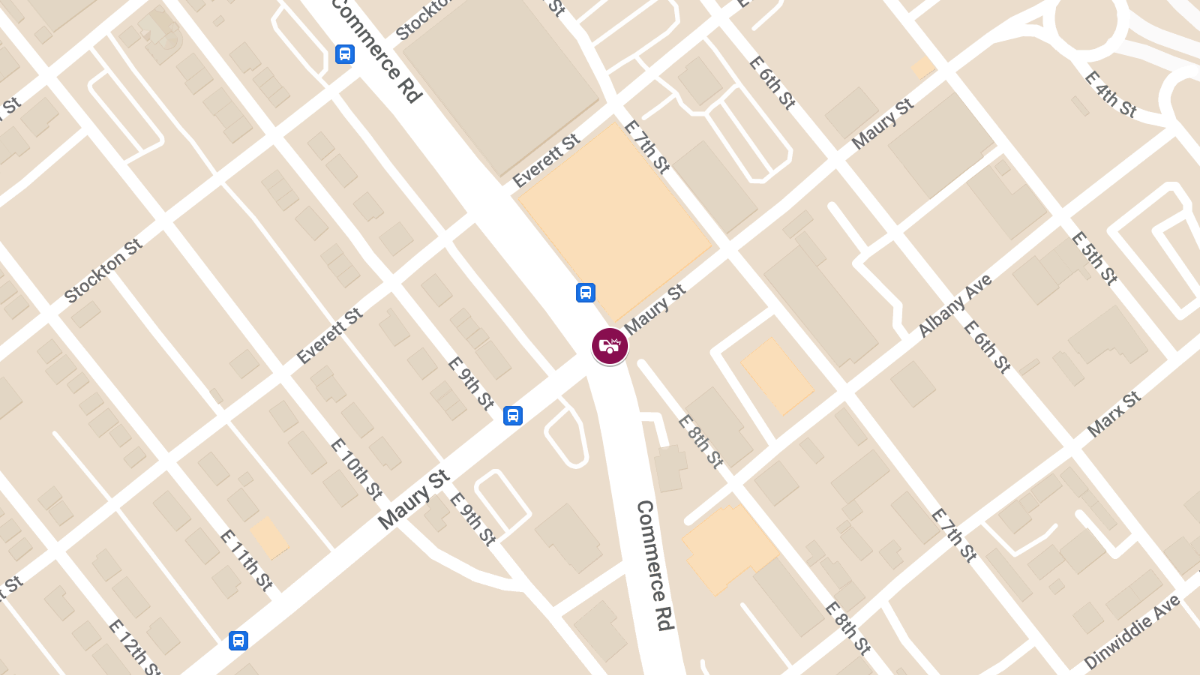 Accident with Injuries at Commerce Rd & Maury St