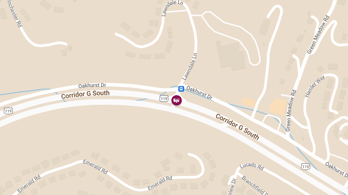 Accident with Injuries at Corridor G N & Lawndale Ln Turning Lane