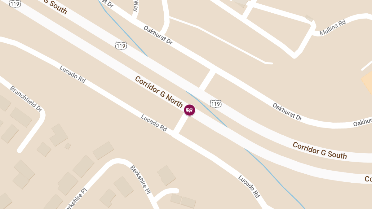 Accident with Injuries at Corridor G N & Lucado Rd Access