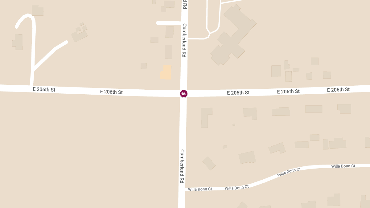 Accident with Injuries at E 206th St & Cumberland Rd
