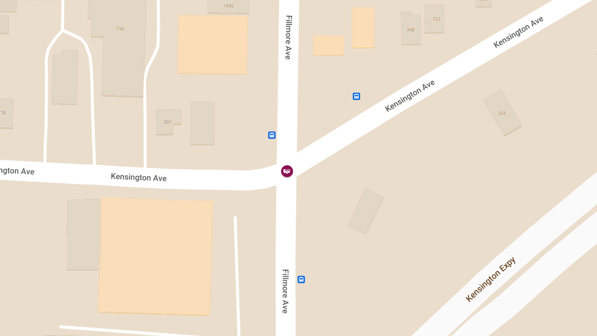 Accident with Injuries at Fillmore Ave NBSB & Kensington Ave