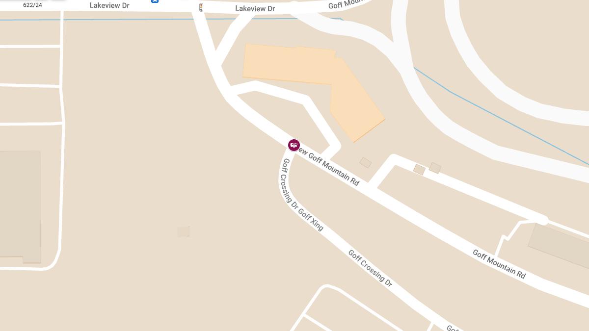 Accident with Injuries at Goff Xing and New Goff Mountain Rd