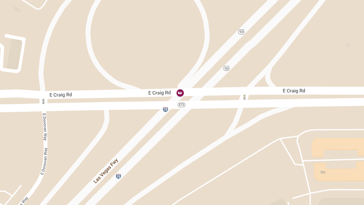 Accident with Injuries at I-15 S & Craig Rd