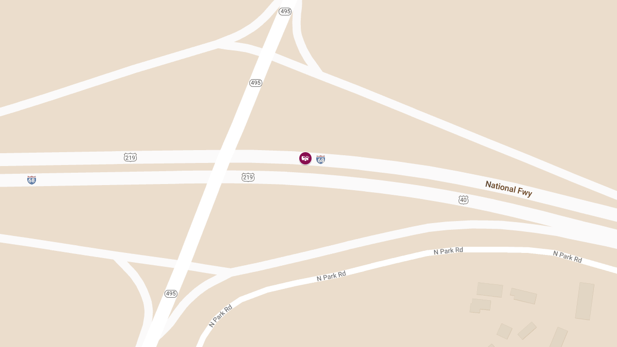 Accident with Injuries at I-68 Eastbound Near MM 15