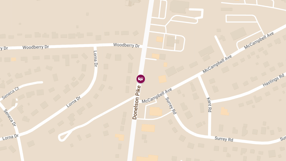 Accident with Injuries at McCampbell Ave & Donelson Pike