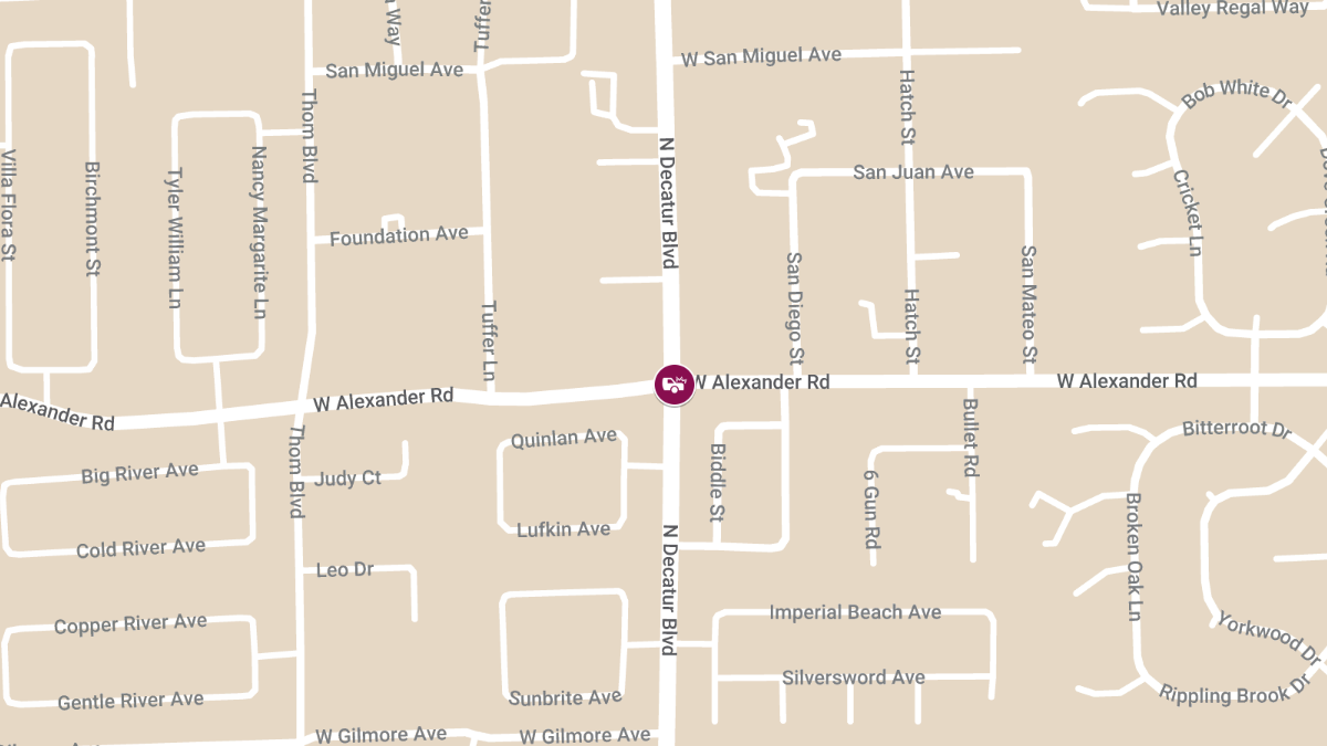 Accident with Injuries at N Decatur Blvd and W Alexander Rd