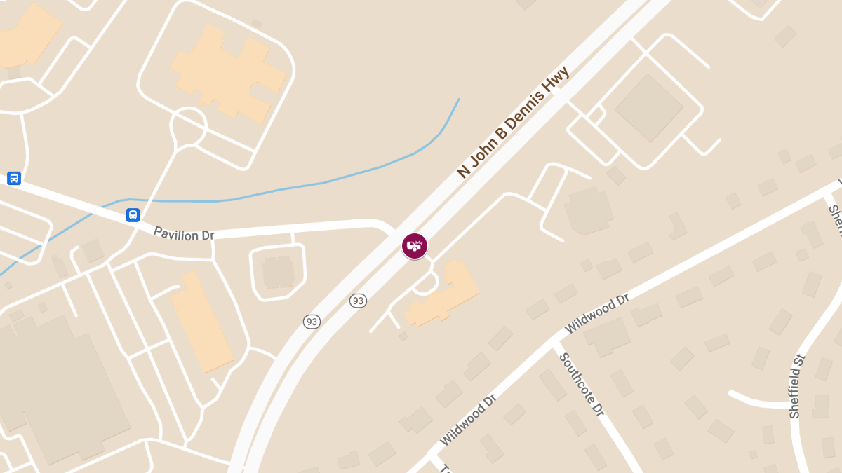 Accident with Injuries at N John B Dennis Hwy & Pavilion Dr