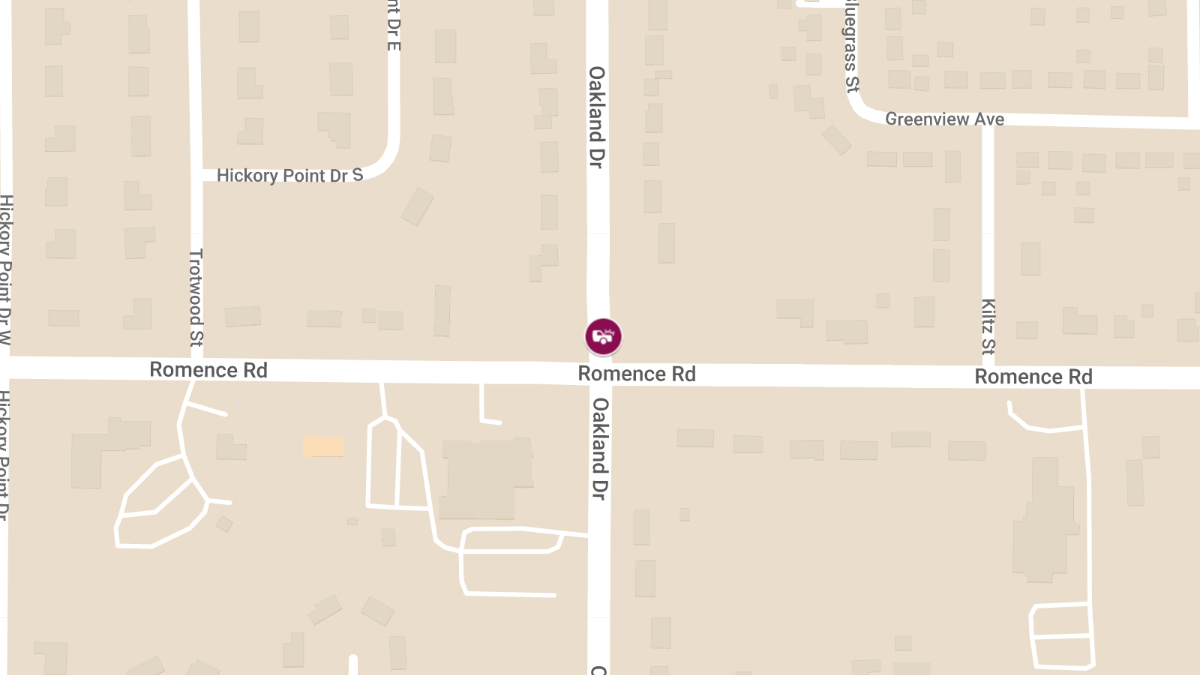 Accident with Injuries at Oakland Dr & Romence Rd