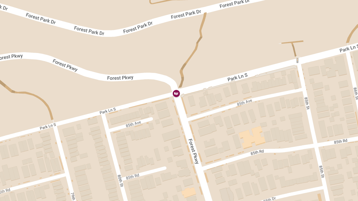 Accident with Injuries at Park Ln S & Forest Pkwy