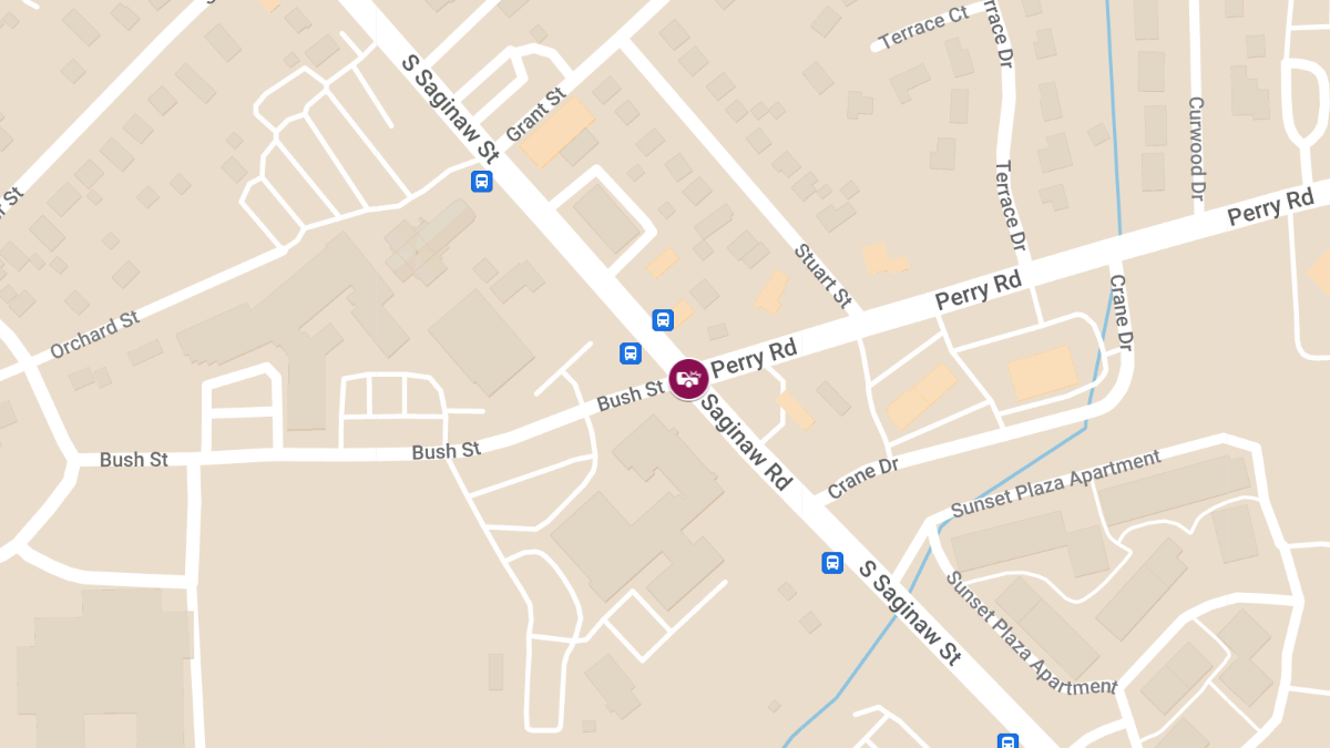 Accident with Injuries at S Saginaw St & Perry Rd