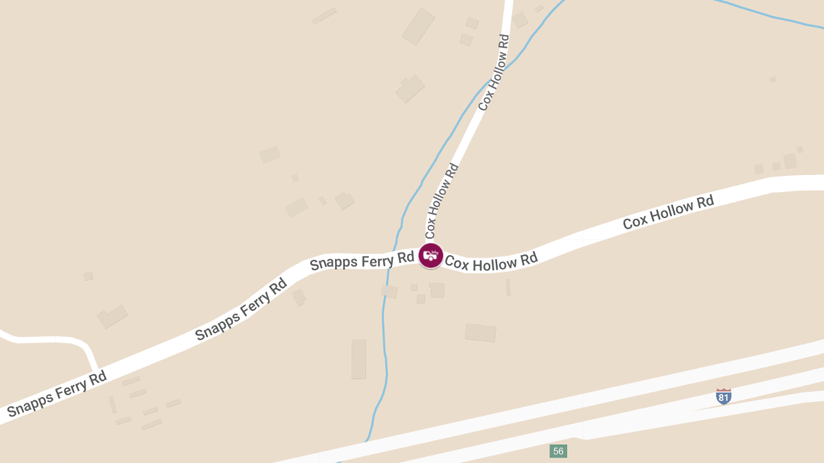 Accident with Injuries at Snapps Ferry Rd & Cox Hollow Rd
