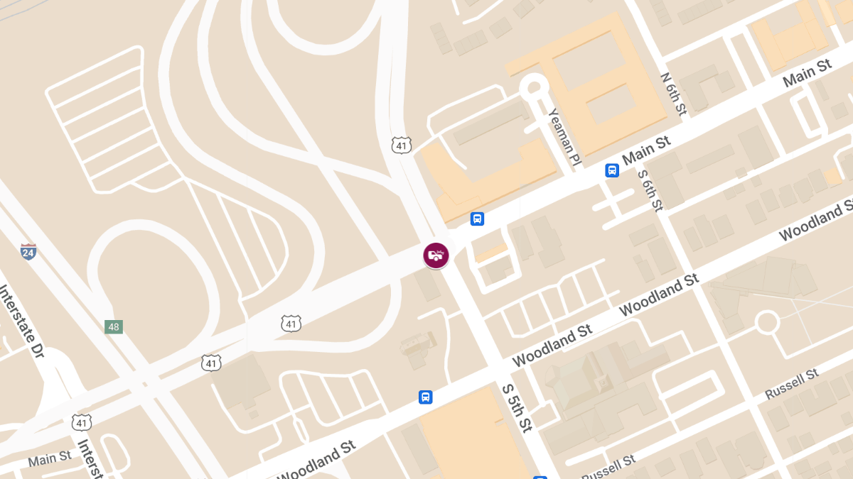 Accident with Injuries at Spring St & James Robertson Pkwy