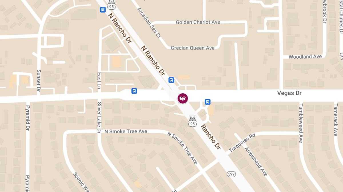 Accident with Injuries at Vegas Dr & N Rancho Dr