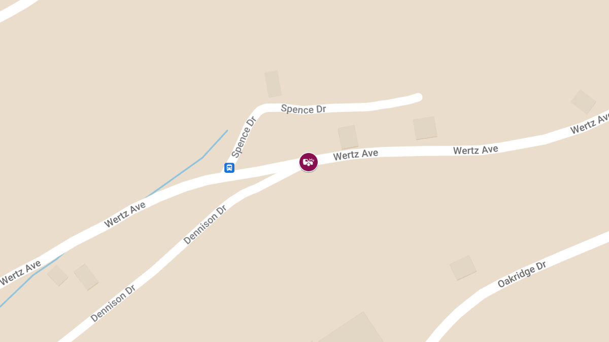 Accident with Injuries at Wertz Ave and Dennison Dr