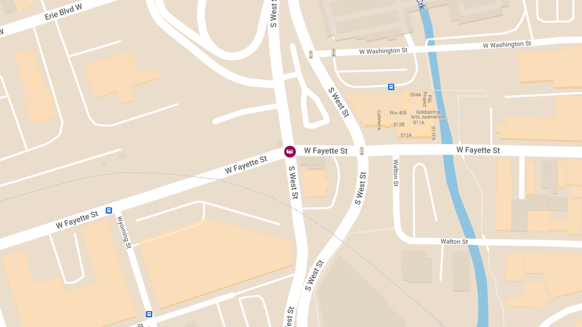 Accident with Injuries at West St & W Fayette St