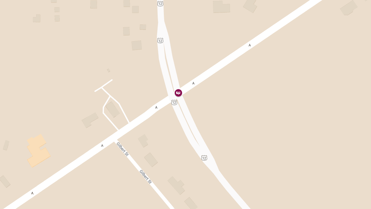 Accident with Injuries on Hwy 12 at Hwy A