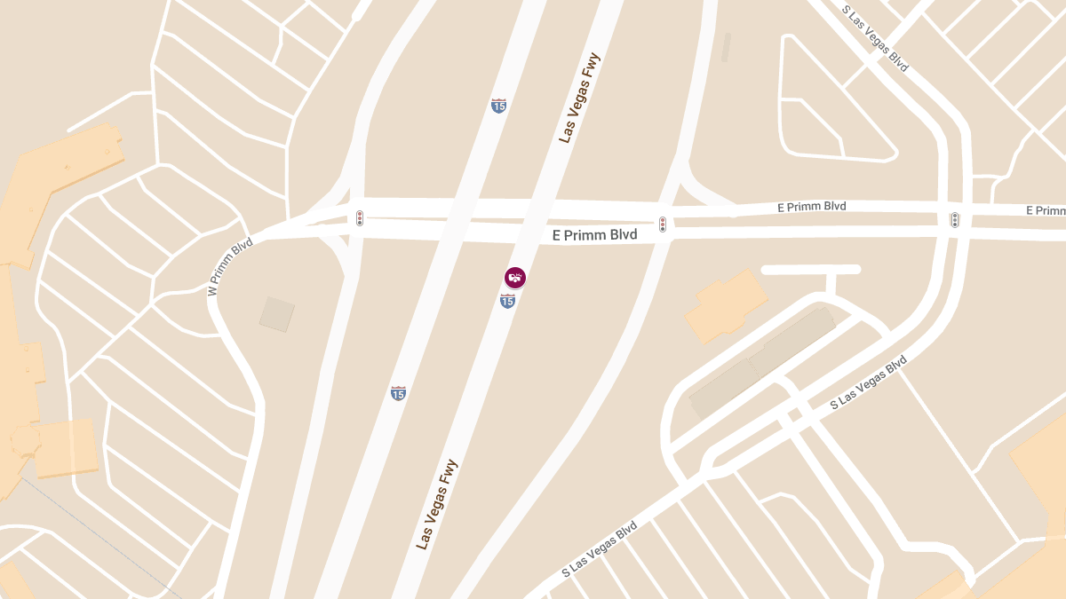 Accident with Injuries on I-15 S near Primm