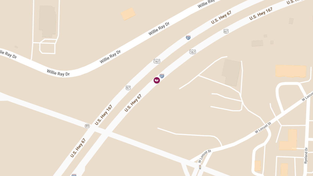Accident with Injuries on I-57 SB Near State Highway 89