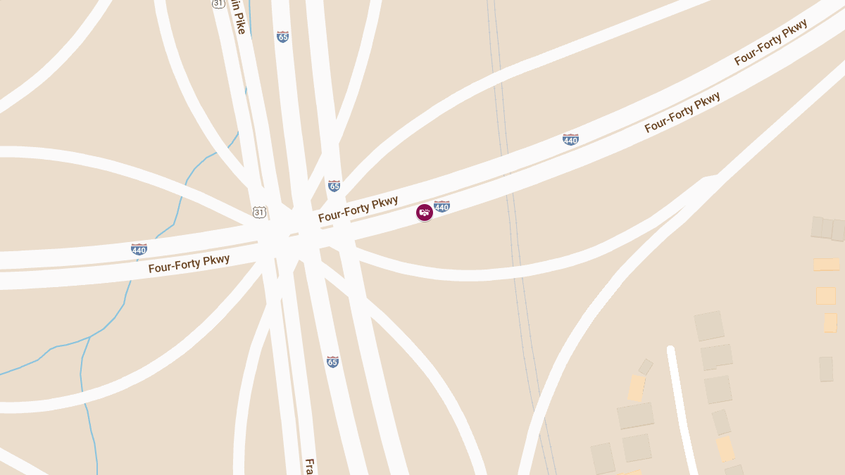 Accident with Injuries on I-65 SB After I-440/Exit 80