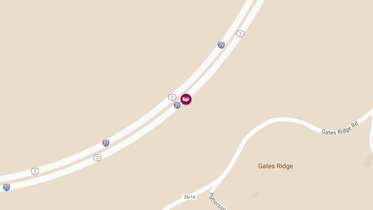 Accident with Injuries on I-77 South
