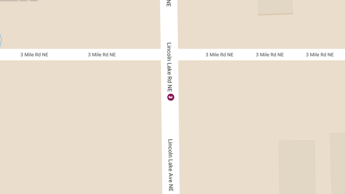 Accident with Injuries on Lincoln Lk Ave NE South of 3 Mile Rd NE