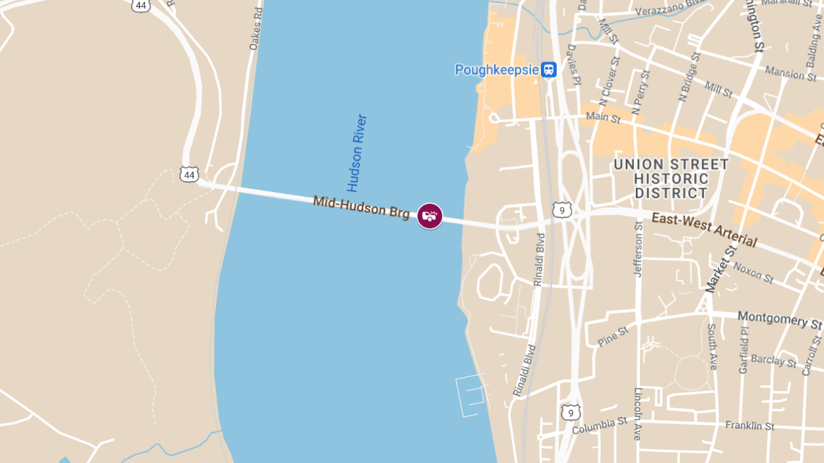 Accident with Injuries on Mid Hudson Bridge