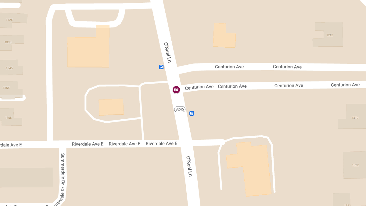Accident with Injuries on O'Neal Ln at Centurion Ave