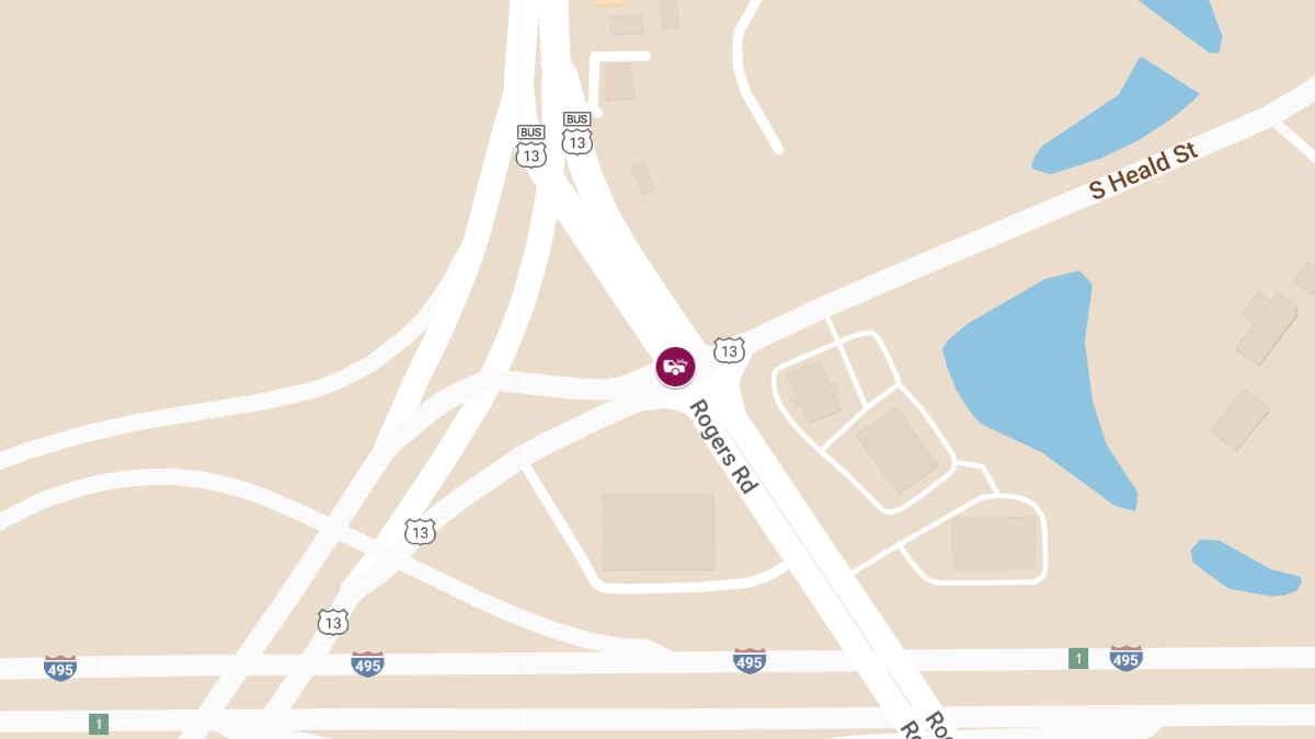 Accident with Injuries on Rte 13 NB at Rogers Rd