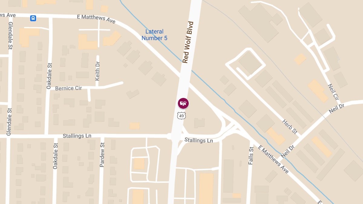 Accident with Injuries on SB U.S. Highway 49
