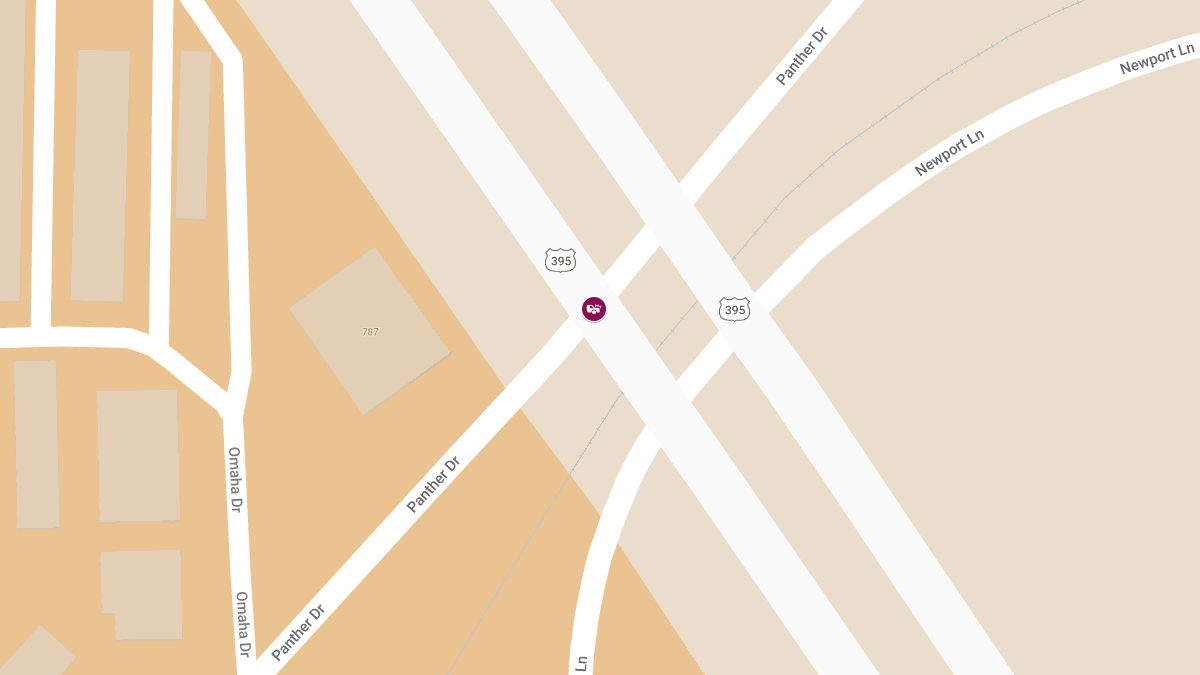 Accident with Injuries on US 395 S at Panther Dr NB