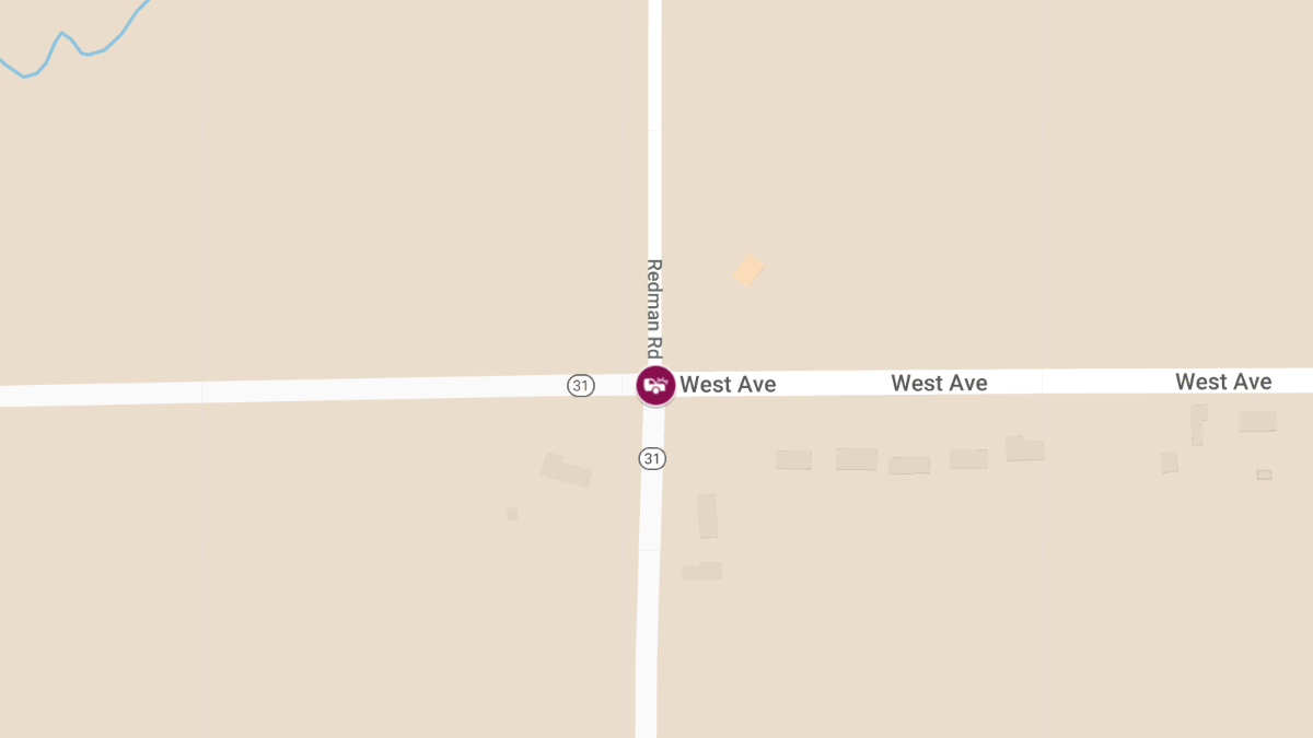 Accident with Injuries on West Ave at RT-31 and Redman Rd