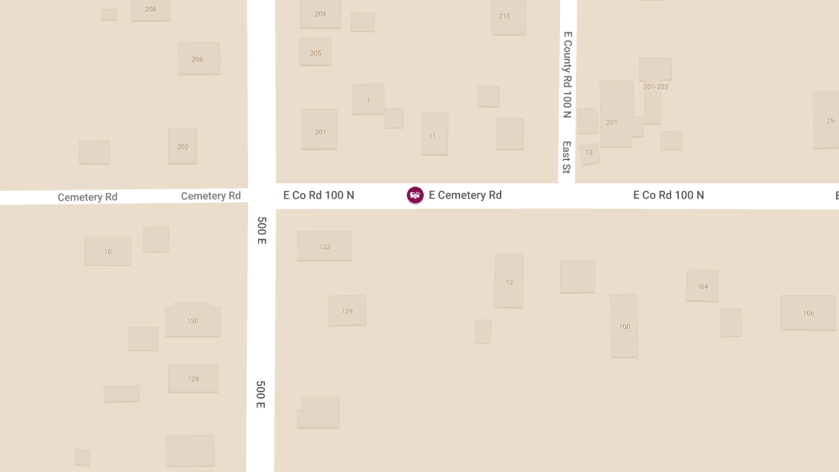 Accident with Injury at 107 East Cemetery Rd