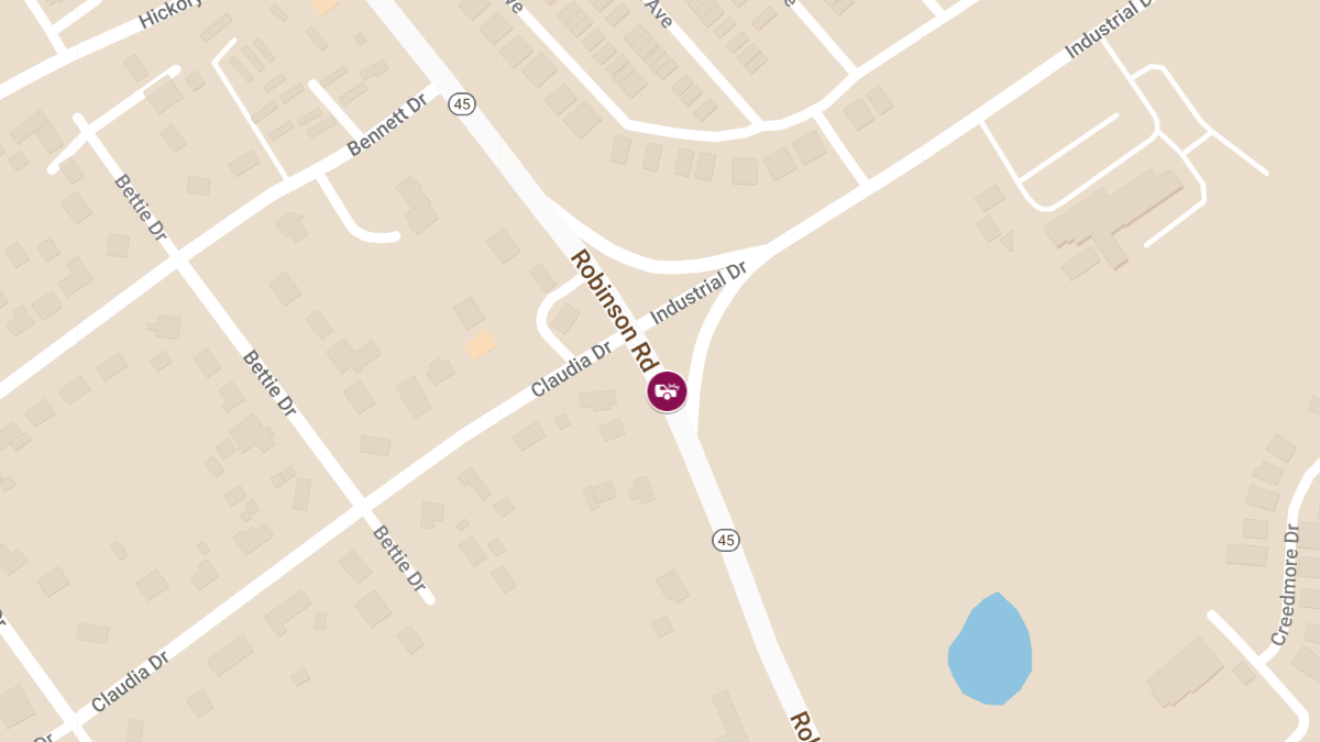 Accident with Injury at Industrial Dr & Robinson Rd