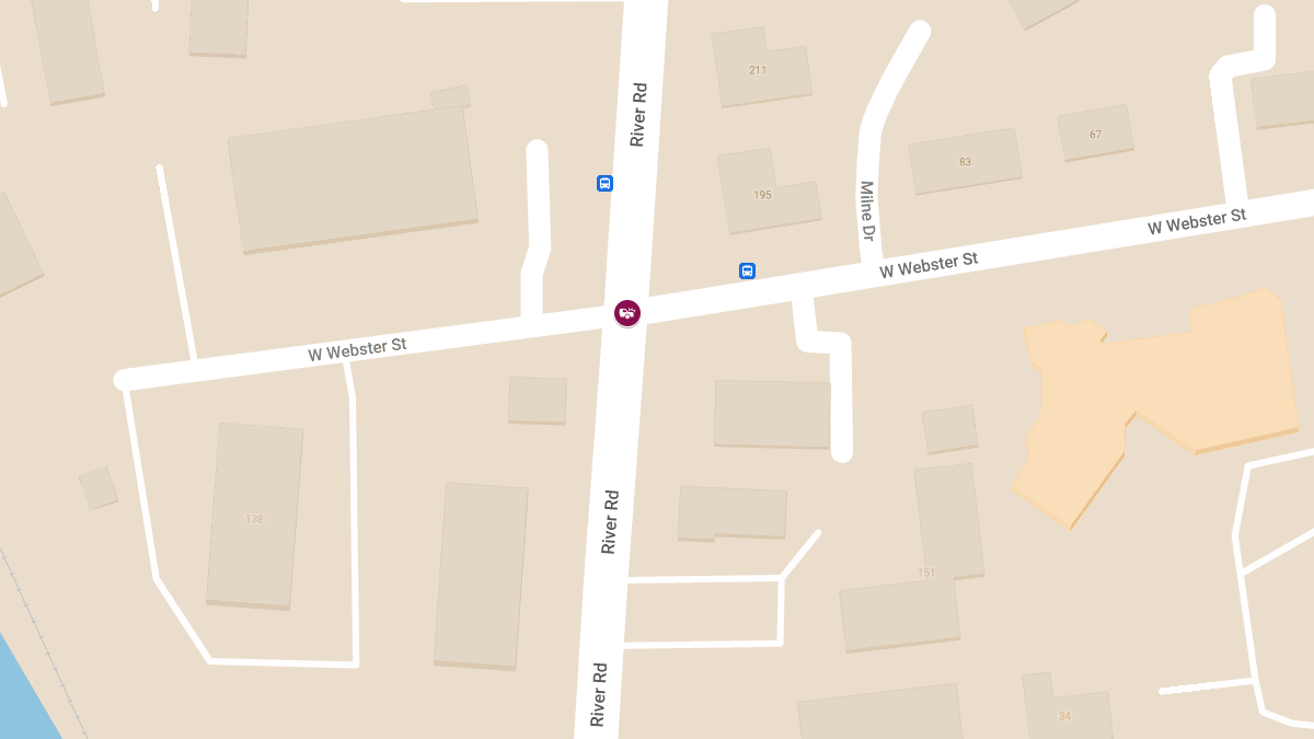 Accident with Injury at W Webster St and River Rd