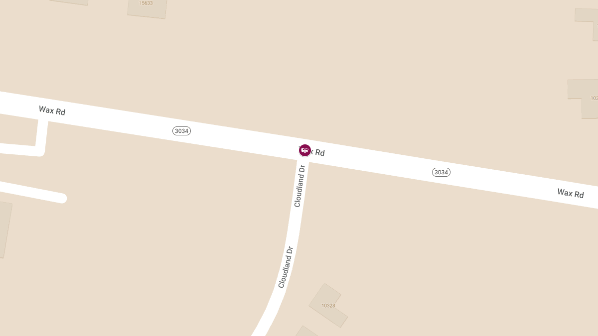 Accident with Injury at Wax Rd & Cloudland Dr