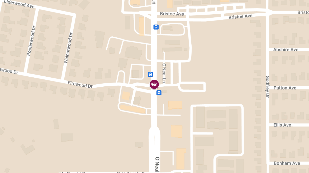 Accident with Injury on O'Neal Ln at Firewood Dr
