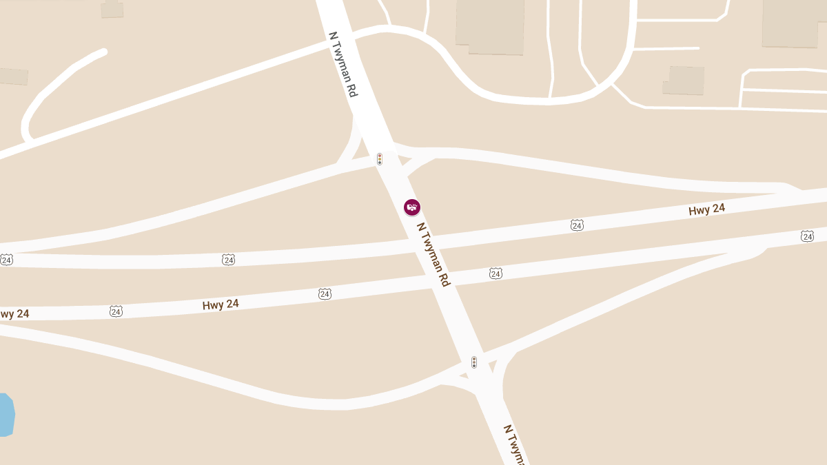 Accident with Personal Injury at N Twyman Rd North of US-24