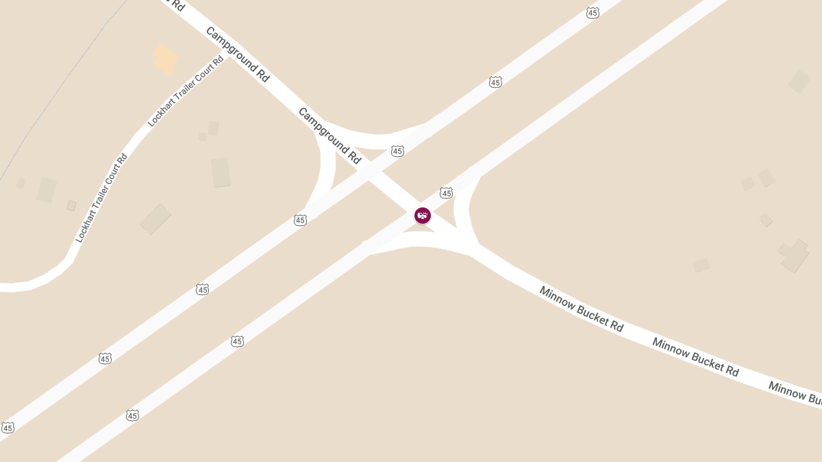 Accident with Possible Injuries on Hwy 45 North at Minnow Bucket Rd