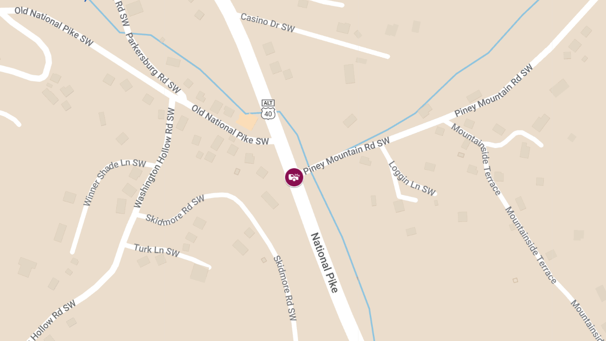 Auto Accident With Injuries on National Hwy at Piney Mountain Rd