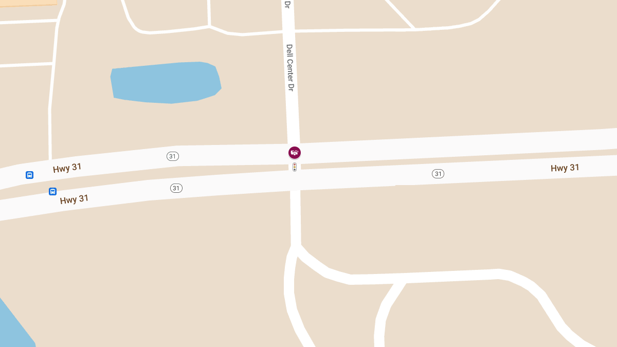 Auto Accident with Injuries at Route 31 EBWB & Dell Ctr Drive