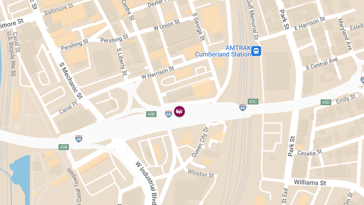 Auto Accident with Injuries on I-68 EB at Mile Marker 40