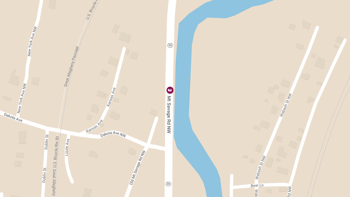 Auto Accident with Injuries on Mount Savage Rd at Kansas Ave