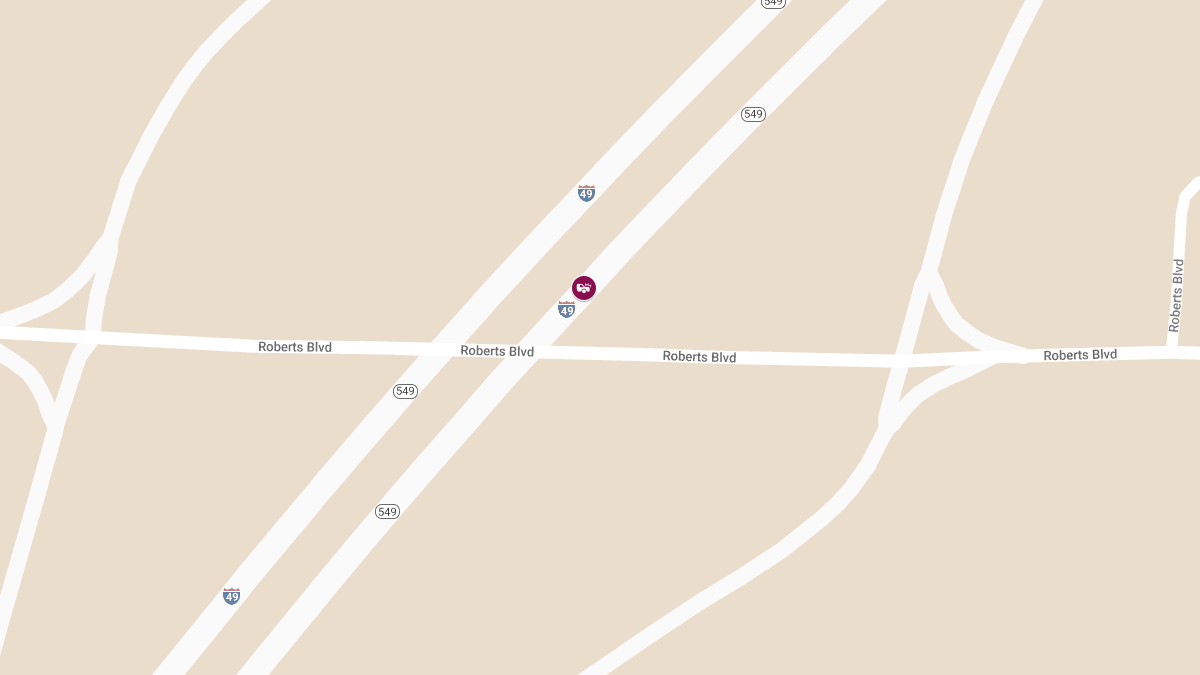 Auto Accident with Injuries on SB I-49 near Exit 73 