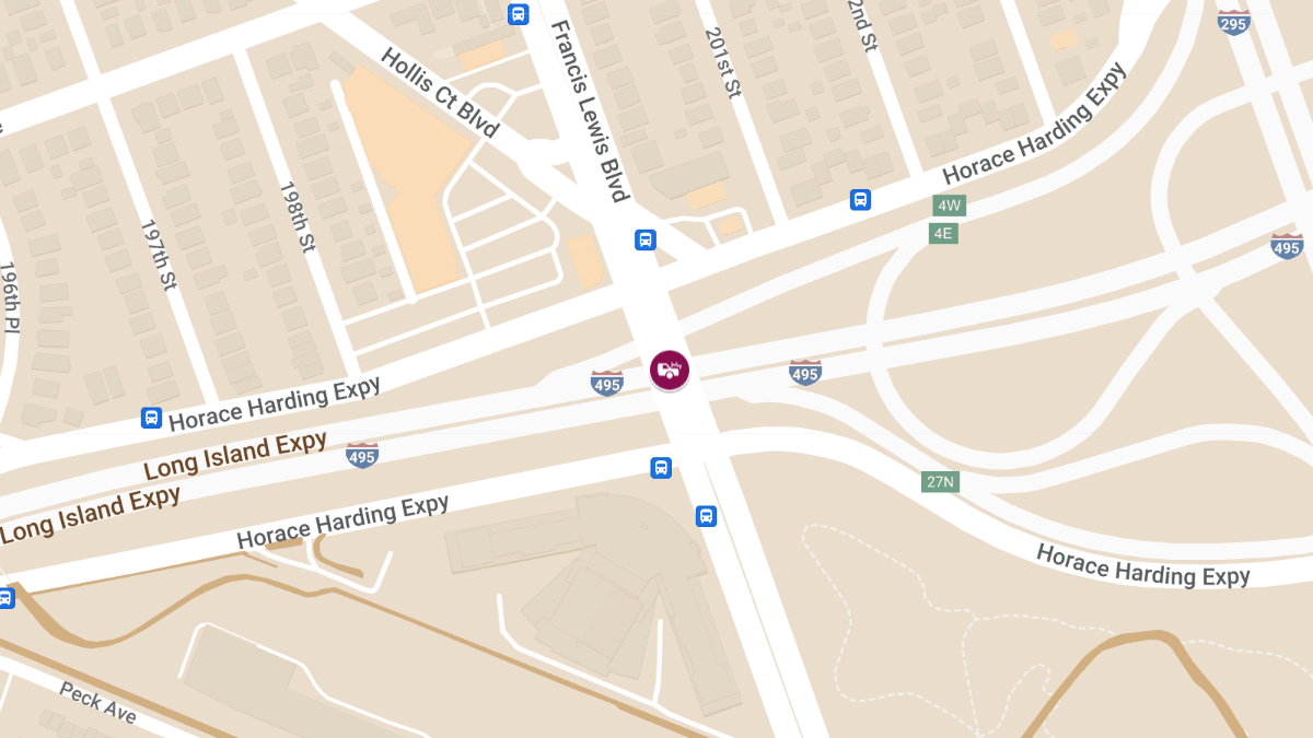 Auto Collision with Injuries at Long Island Expy E & Francis Lewis Blvd