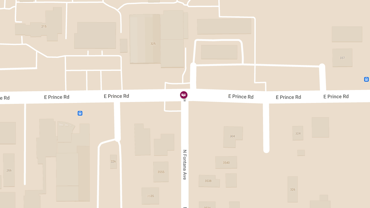 Auto Collision with Injuries at Prince Rd & Fontana Ave